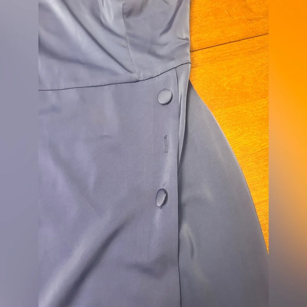 NBD One-Shoulder Dress in Blue - Picture 5 of 9